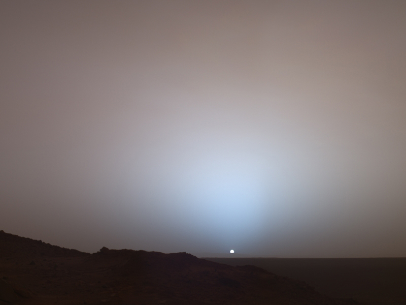Рассвет на Марсе, фотография NASA