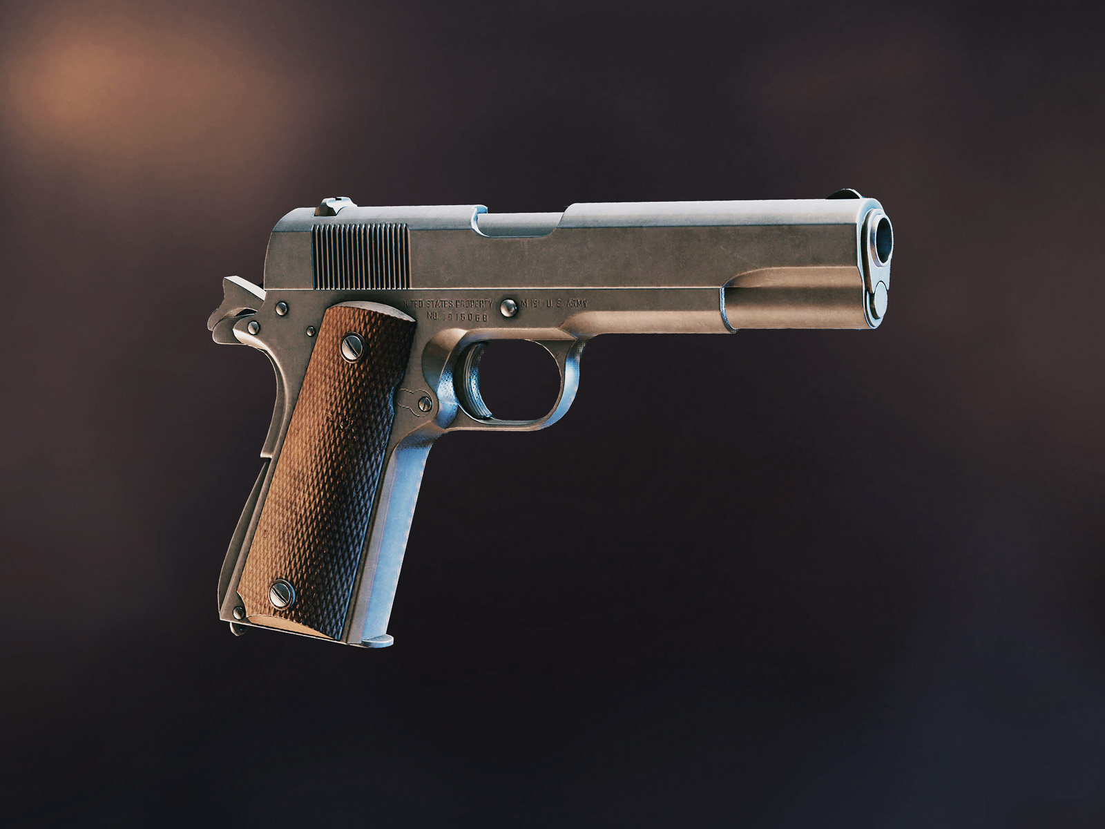 Nickel M1911A1 Colt