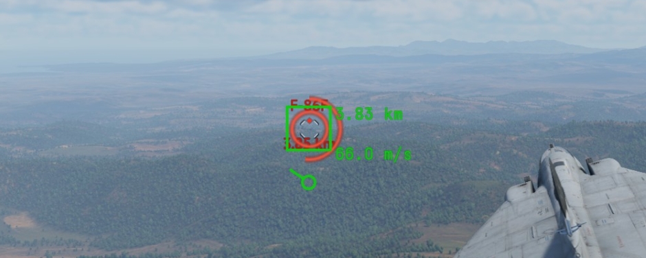 The signal-to-noise ratio is high enough, and the chance of a missile locking on target is good.