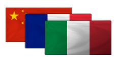 China, France, Italy