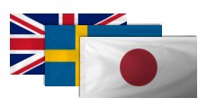 Britain, Sweden, Japan