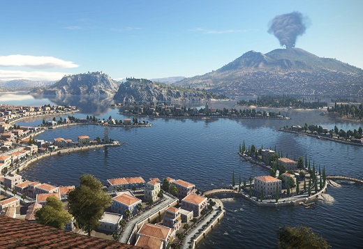 Mediterranean Port and Green Mountains Gulf