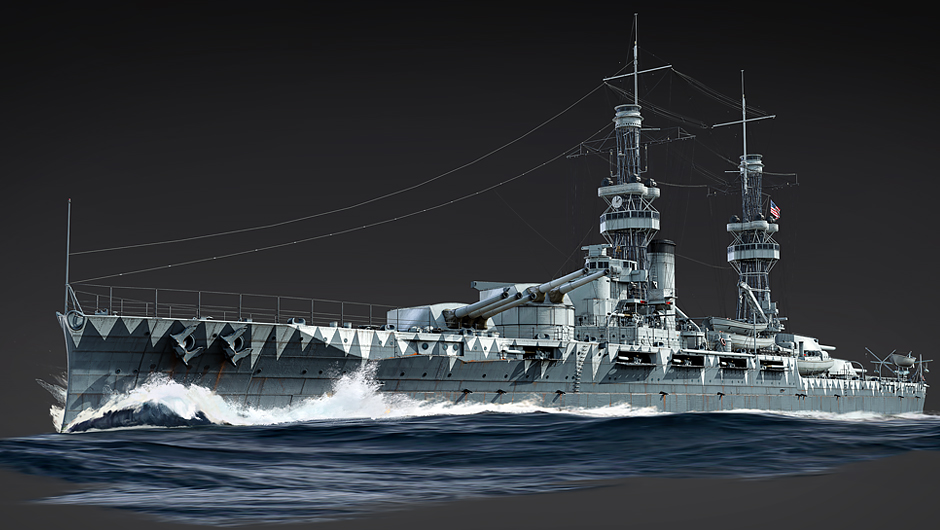 USS Oklahoma — акционный линкор США VI ранга!