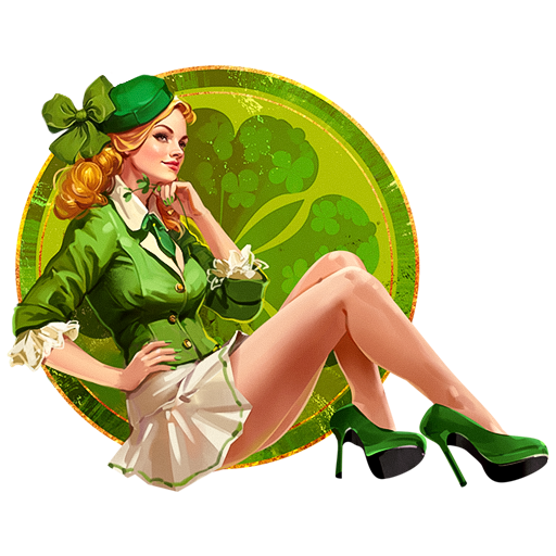 Декаль «Счастливый пинап»