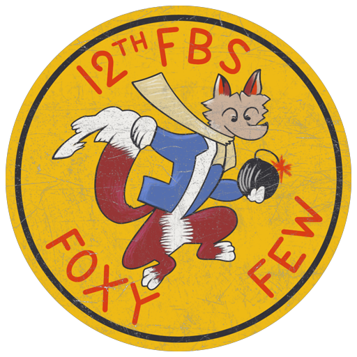 Эмблема 12‑й истребительно‑бомбардировочной эскадрильи «Foxy Few», США