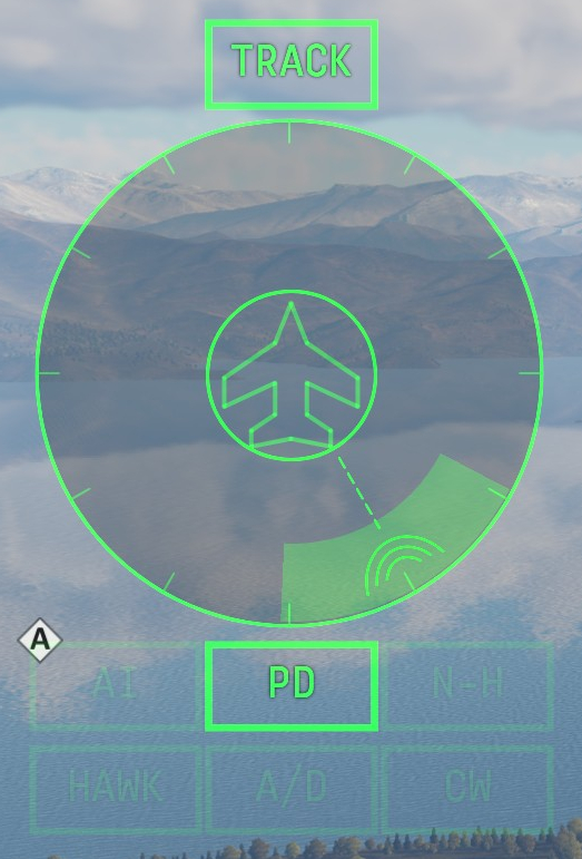 A pilot is warned about the pulse-Doppler signal and its direction.