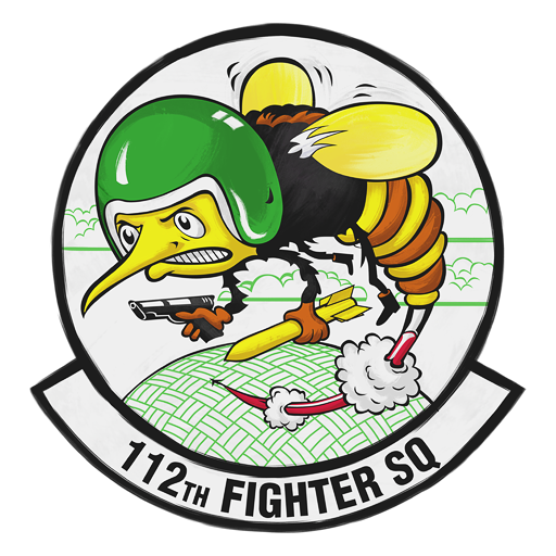 “Emblem of the 112th Fighter Squadron” decal