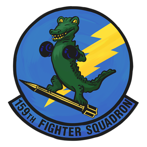 “Emblem of the 159th Fighter Squadron” decal