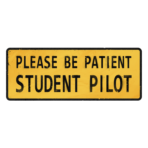 “Student Pilot” decal