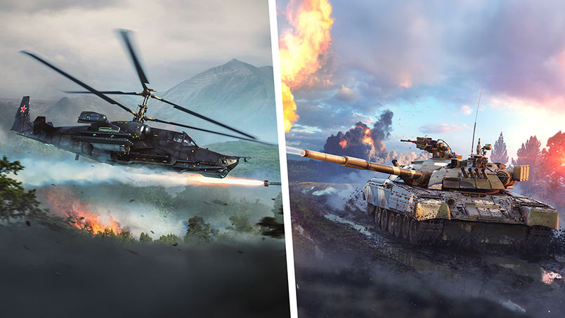 Ka-50 + T-80U-E1 Bundle