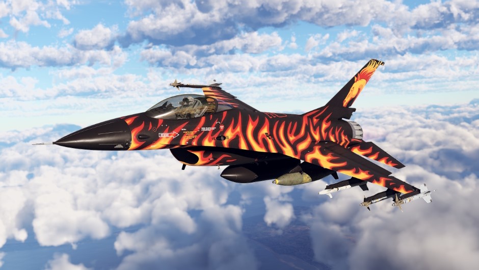 Unique camouflage for the F-16A