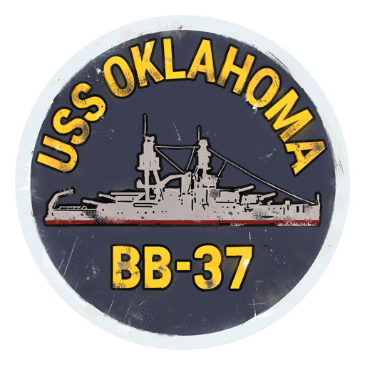 “USS Oklahoma chevron” decal